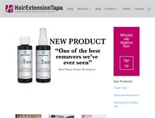 Tablet Screenshot of hairextensiontape.com